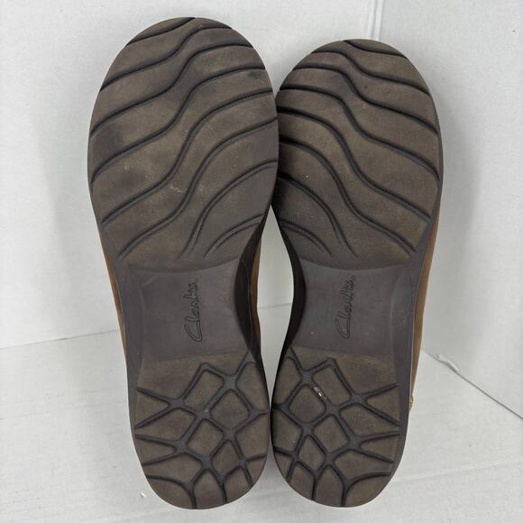 Clarks Carleigh Lulin Loafer Womens Size 8.5 Brown Slip On Comfort Shoes - Picture 9 of 9